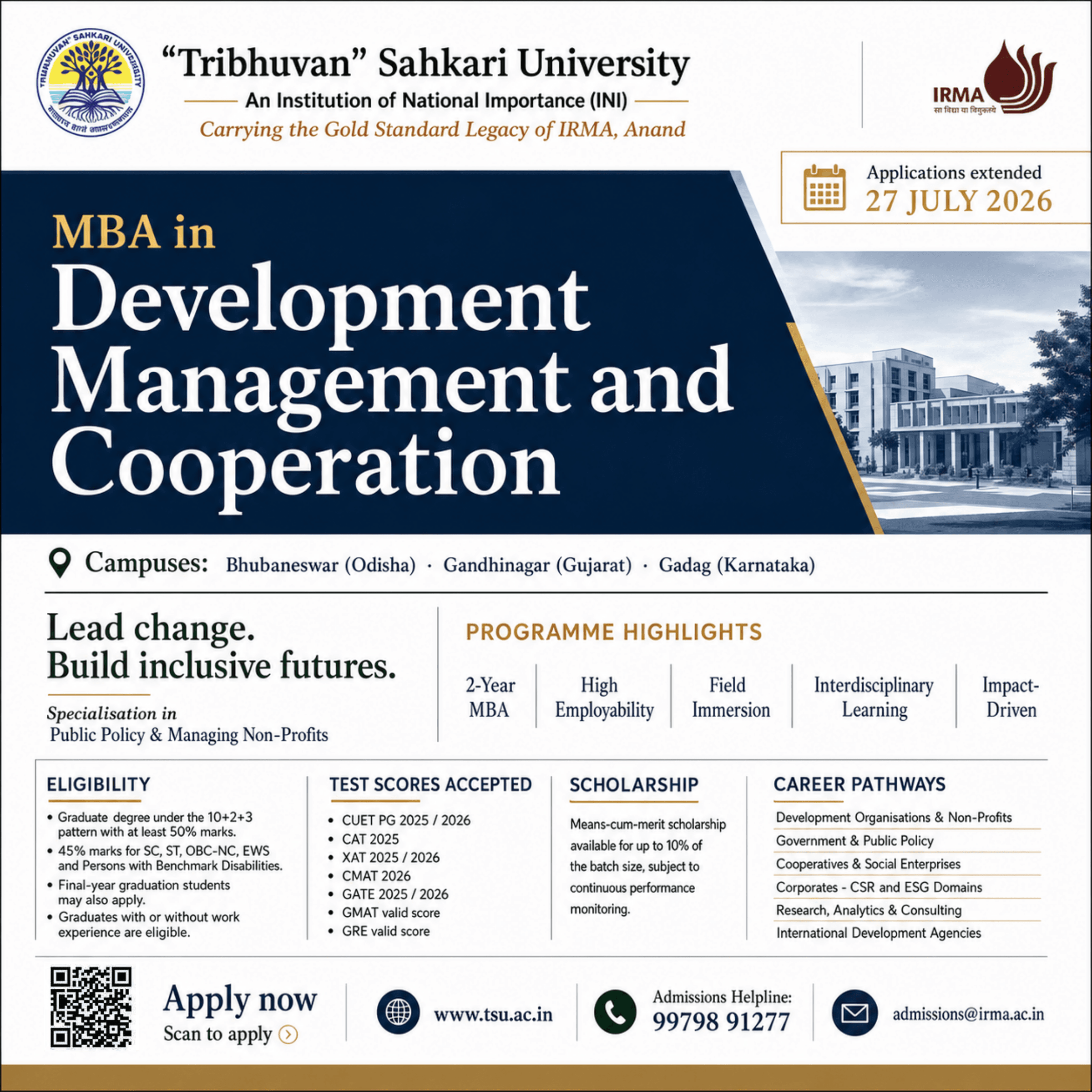 Ext Announcement - TSU MBA